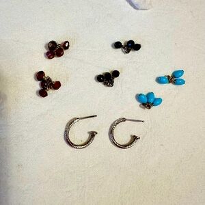 Silpada Sterling Silver Hoop Interchangeable Earrings